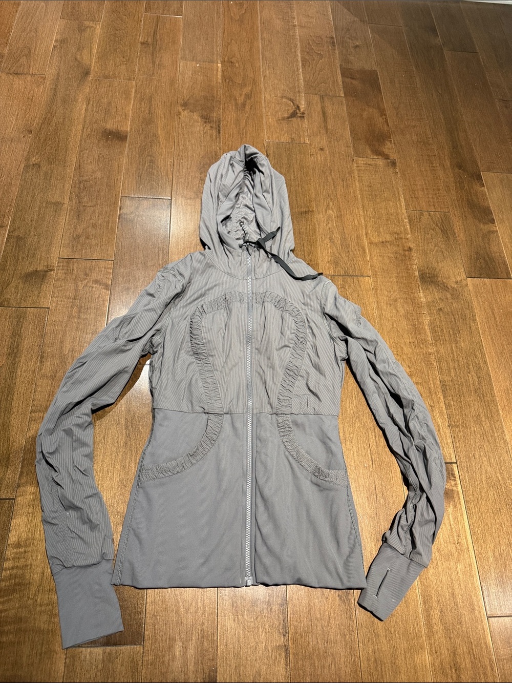 lululemon athletica Light Gray Hooded reversible Jacket
